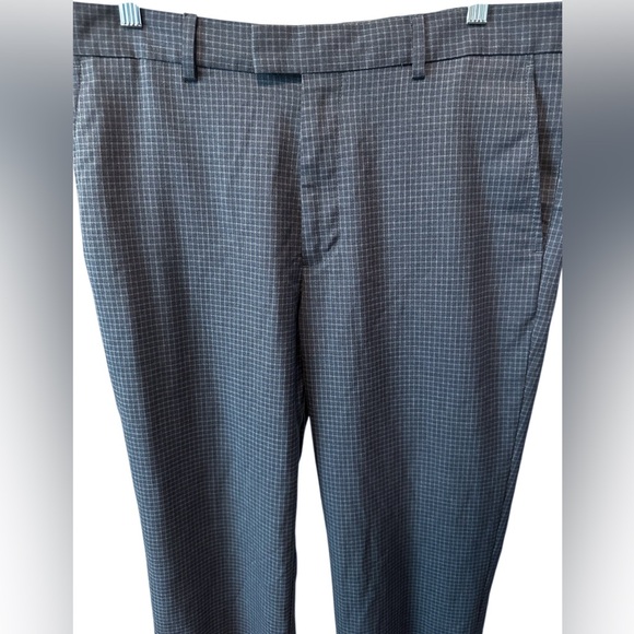 Banana Republic Dress Pants Mens 33 x 32 Slim Fit Blue Grid Plaid - Picture 6 of 9